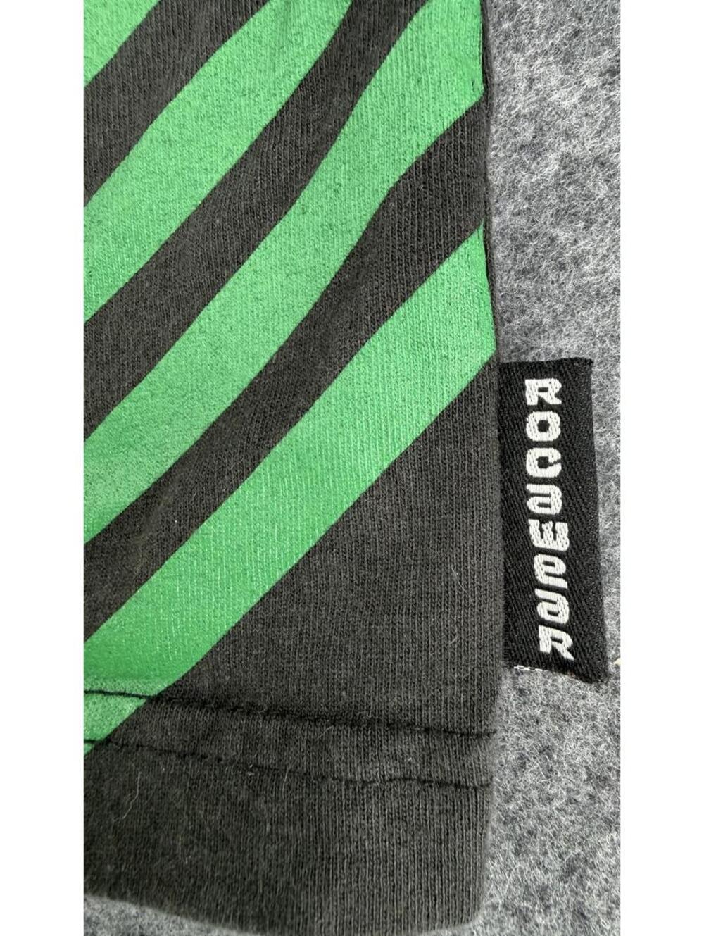 Rocawear Relaxed Fit 2XL‎ Cotton T-Shirt Black Green Stripes - Picture 5 of 9